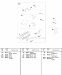 Muffler Diagram and Parts List for 522447-0105-E2  Briggs and Stratton Engine